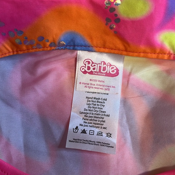 Barbie movie Skating Ken outfit with accessories, neon pink/yellow/blue adult S - Picture 5 of 8